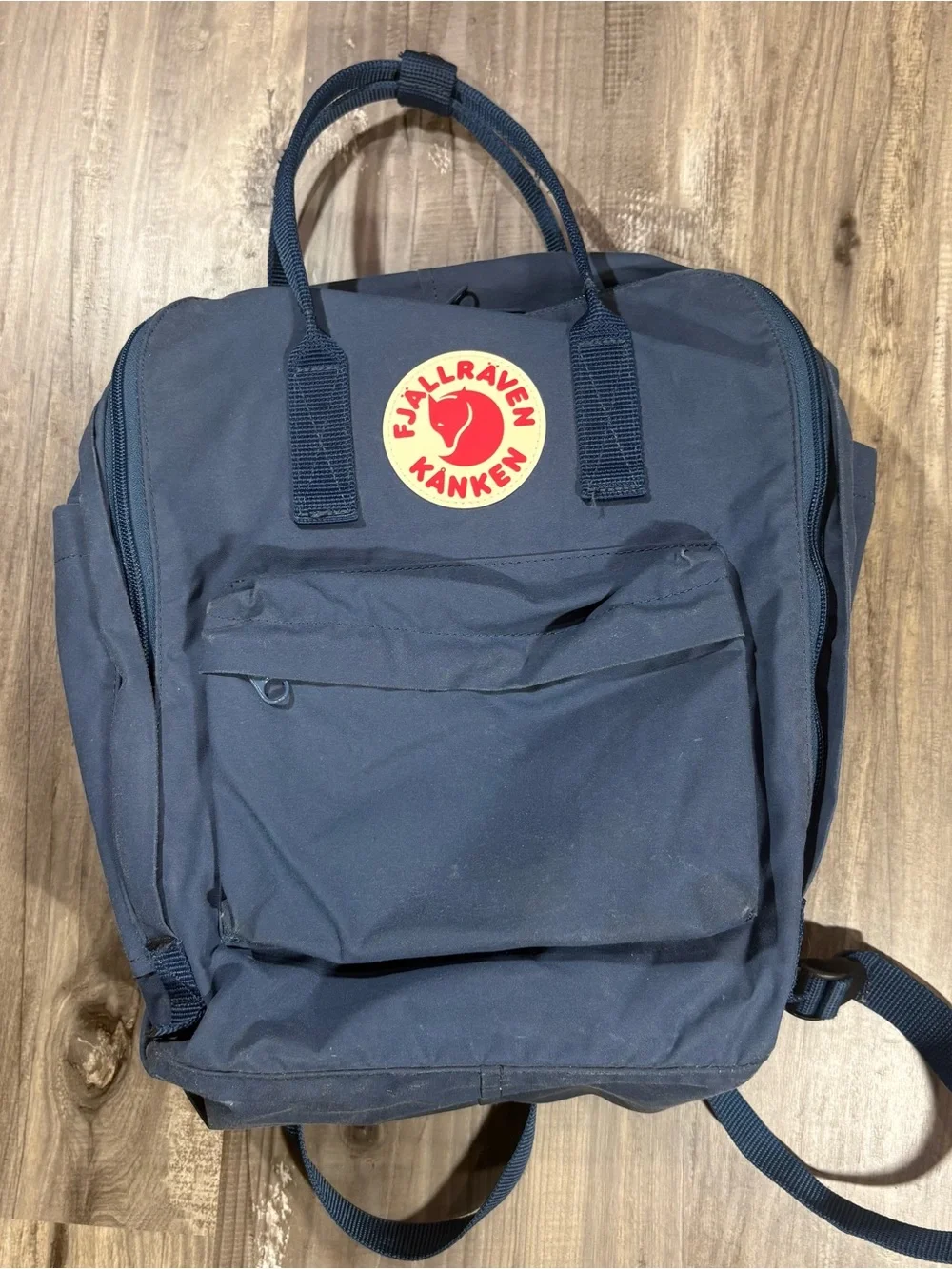 Fjallraven Kanken Small Backpack Double Handle Navy Bag 23510, Blue, Outdoor